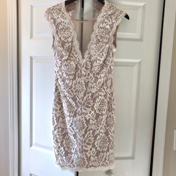 Women’s formal Betsy & Adam white sparkly dress - Picture 2 of 7